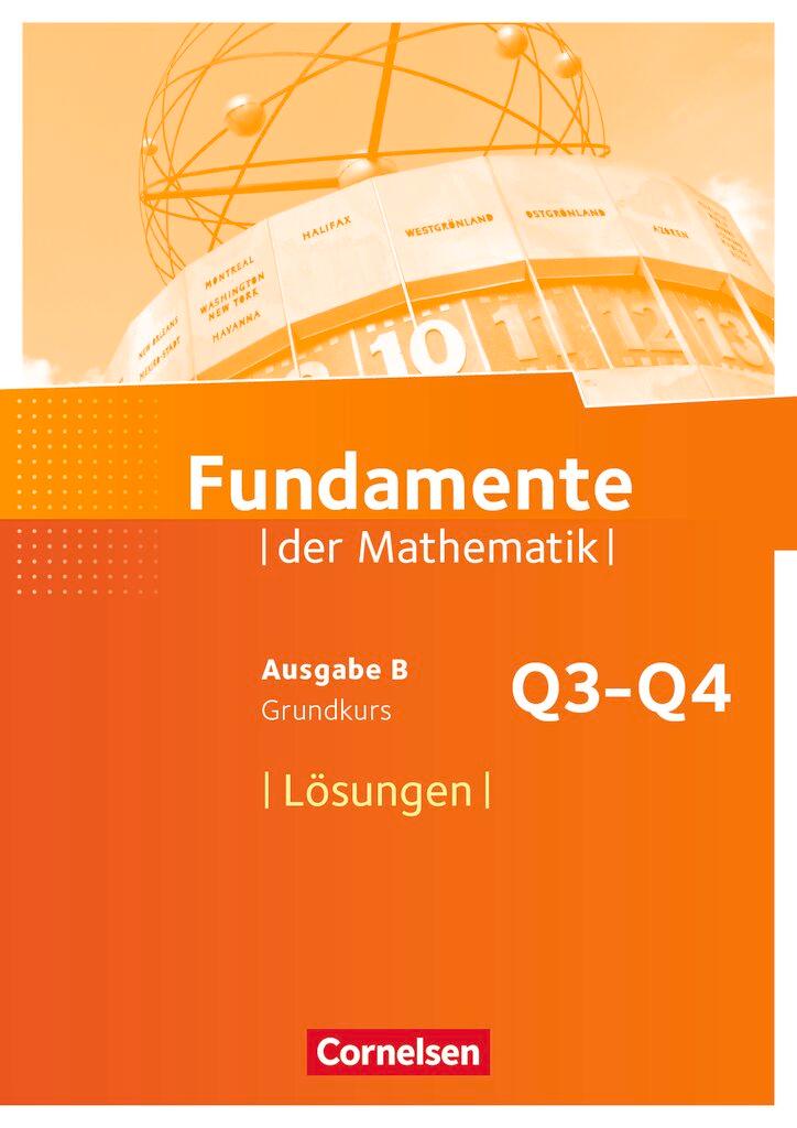 Cover: 9783060406777 | Fundamente der Mathematik 12. Schuljahr. Grundkurs - Lösungen zum...