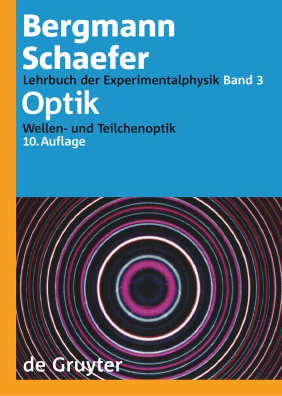 Cover: 9783110170818 | Optik | Wellen- und Teilchenoptik | Heinz Niedrig | Buch | 2 Bücher