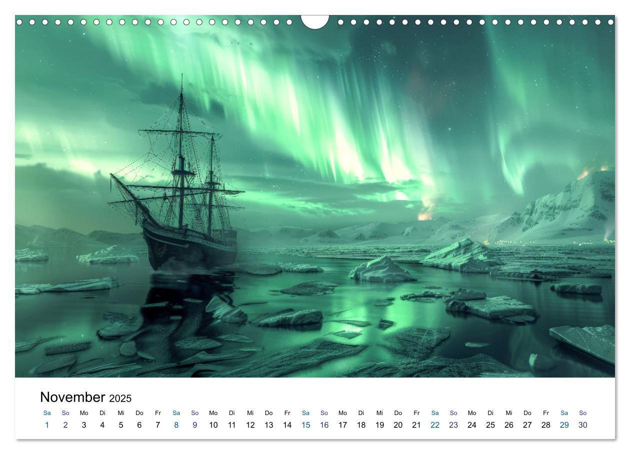 Bild: 9783383813665 | Aurora Borealis - Der Zauber der Nordlichter (Wandkalender 2025 DIN...