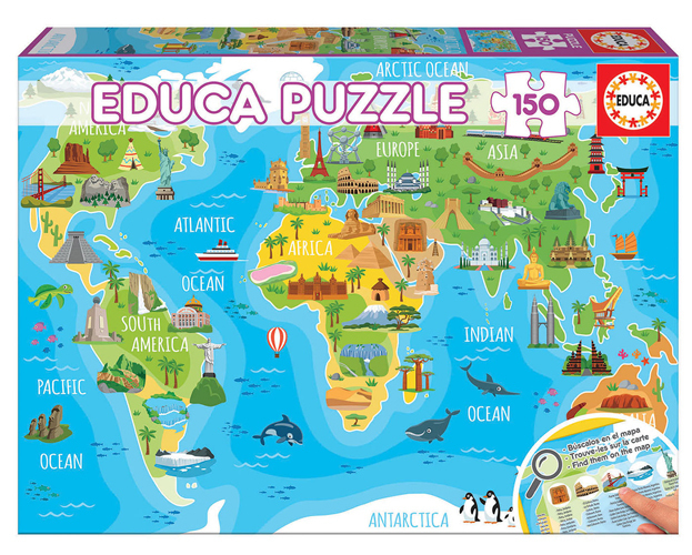 Cover: 8412668181168 | Monuments World Map (Kinderpuzzle) | Spiel | 9218116 | Deutsch | 2020