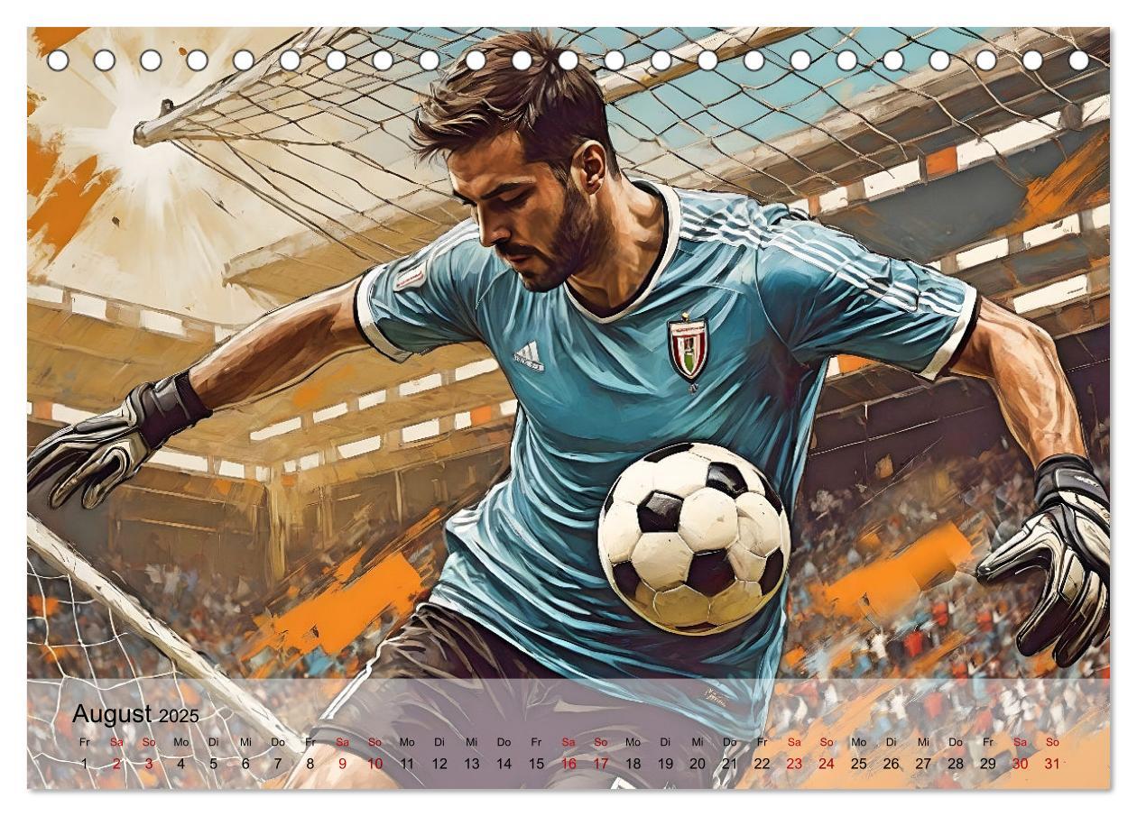 Bild: 9783457178904 | Fußball - Finale (Tischkalender 2025 DIN A5 quer), CALVENDO...