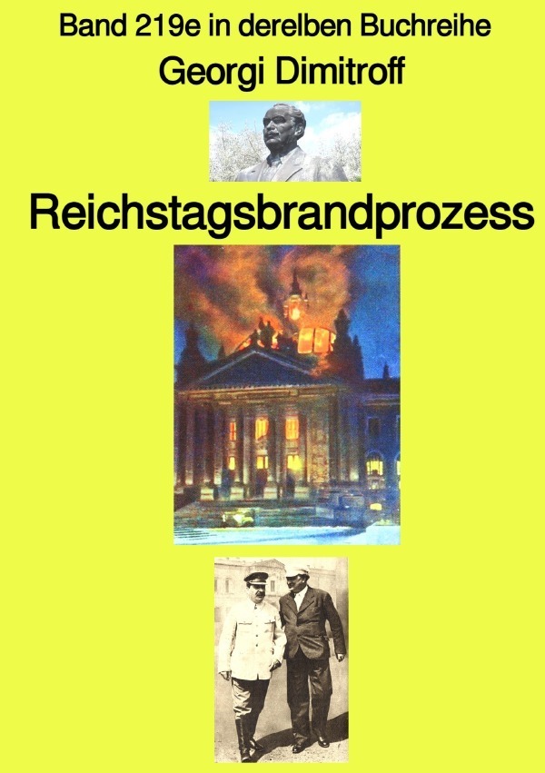 Cover: 9783757527600 | Reichstagsbrandprozess - Band 2119e in der gelben Buchreihe - bei...