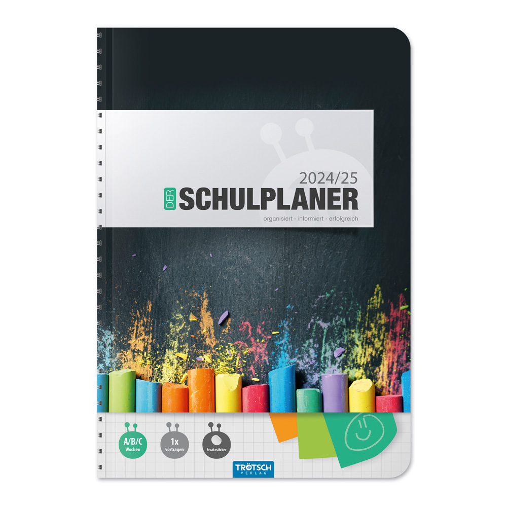 Cover: 9783988023124 | Trötsch Schulplaner Schwarz 24/25 | Trötsch Verlag GmbH &amp; Co.KG | Buch