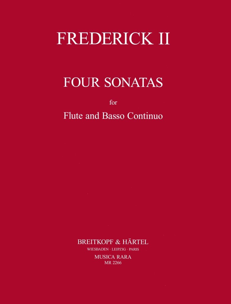 Cover: 9790004488560 | 4 Sonaten | Der Große Friedrich II. | Musica Rara (Breitkopf) | Buch