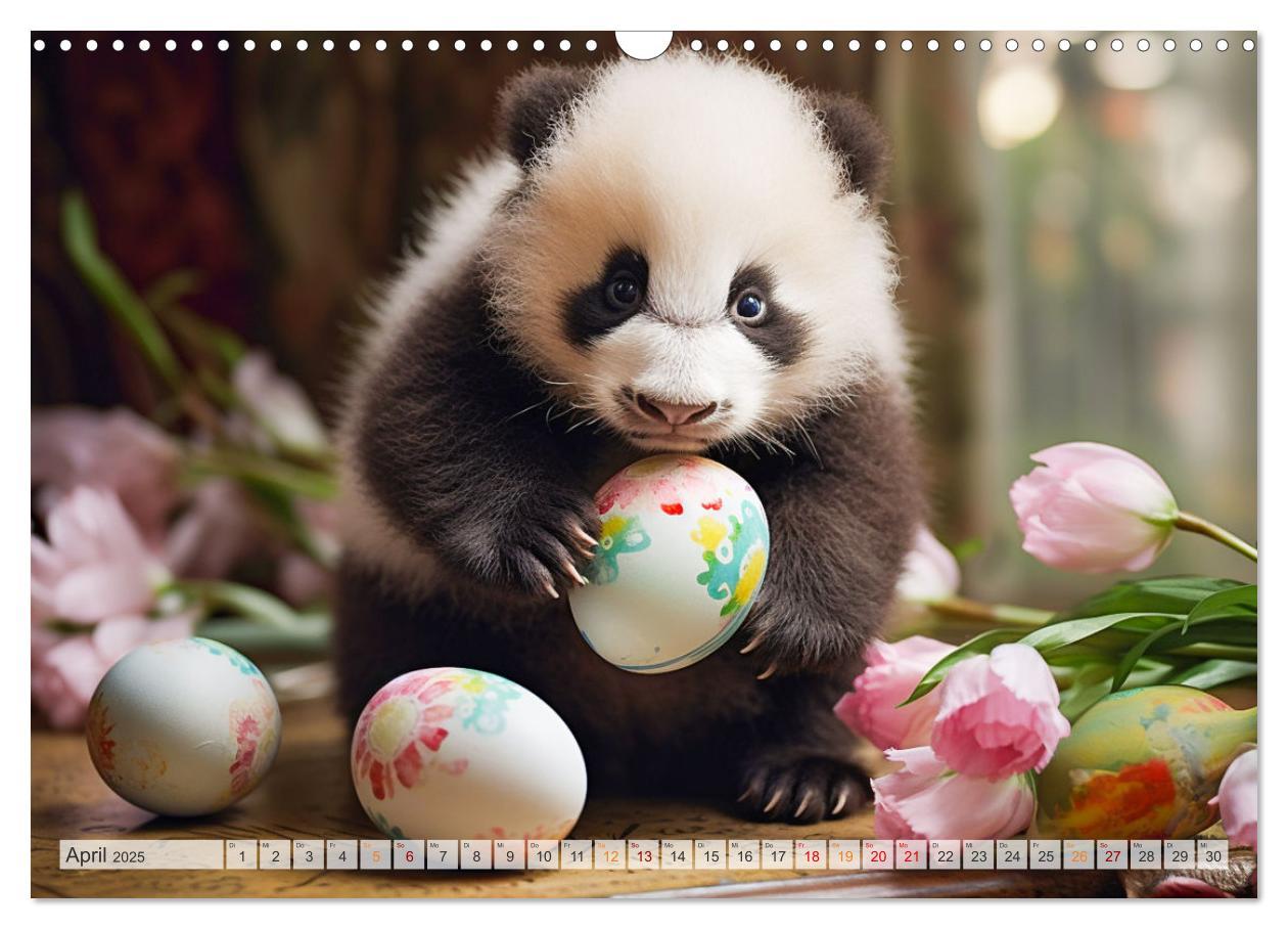 Bild: 9783383893636 | Die Abenteuer des kleinen Panda (Wandkalender 2025 DIN A3 quer),...