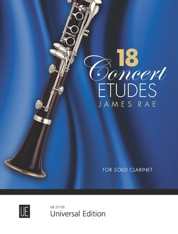 Cover: 9790008087806 | 18 Concert Etudes | In varying styles from Baroque to Funk | James Rae