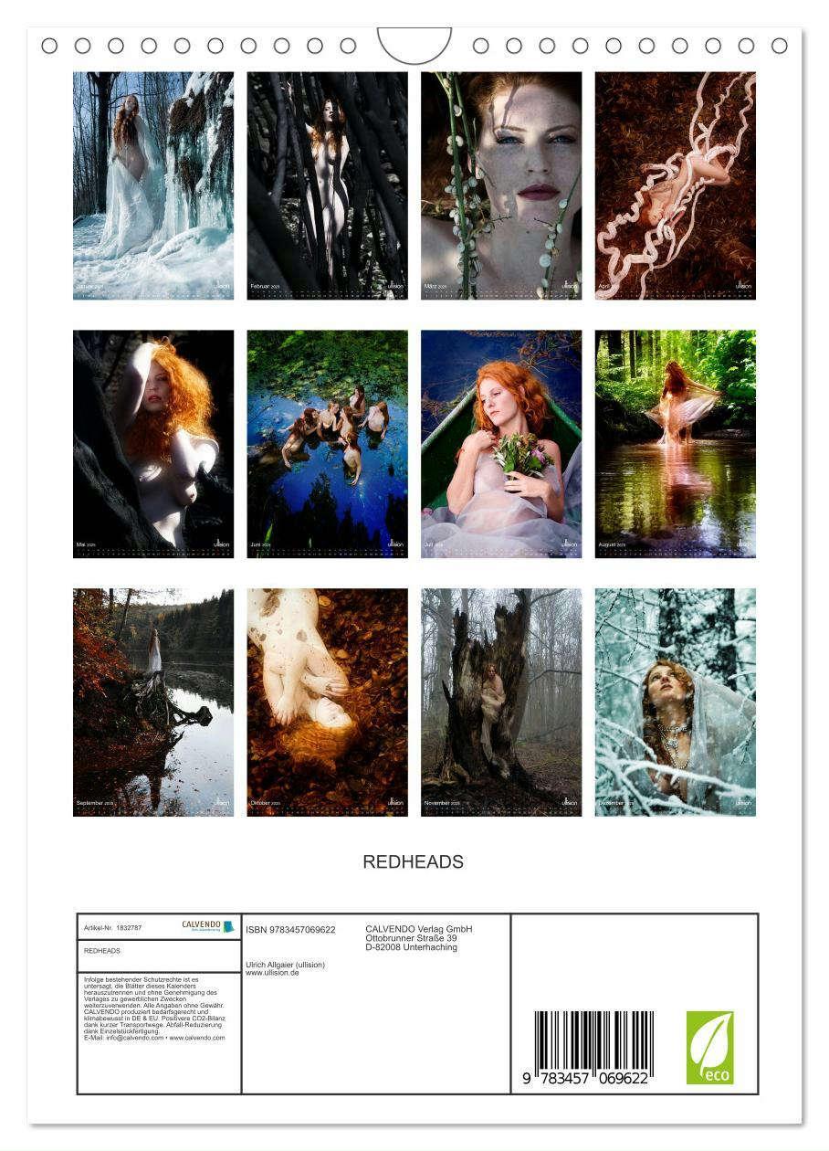 Bild: 9783457069622 | REDHEADS (Wandkalender 2025 DIN A4 hoch), CALVENDO Monatskalender