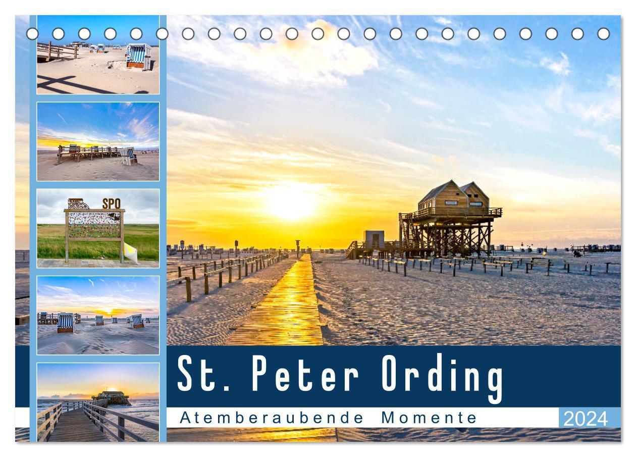Cover: 9783675682870 | St. Peter Ording - Atemberaubende Momente (Tischkalender 2024 DIN...