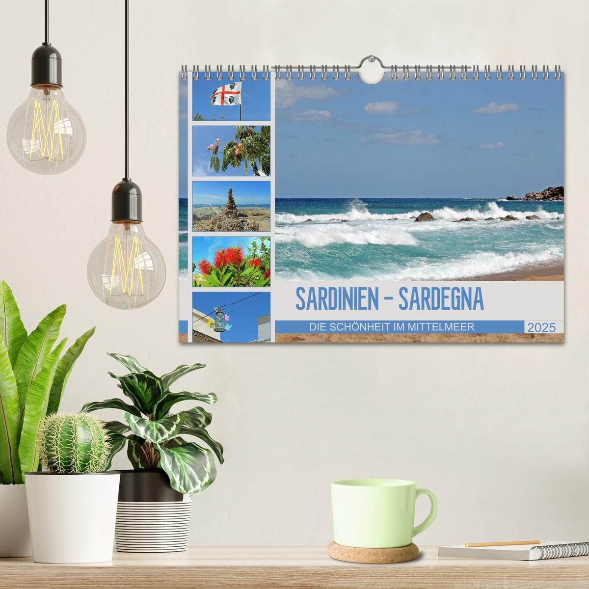 Bild: 9783435144785 | SARDINIEN - SARDEGNA (Wandkalender 2025 DIN A4 quer), CALVENDO...