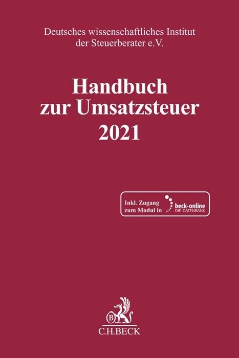 Cover: 9783406783647 | Handbuch zur Umsatzsteuer 2021, m. 1 Buch, m. 1 Online-Zugang | e.V.