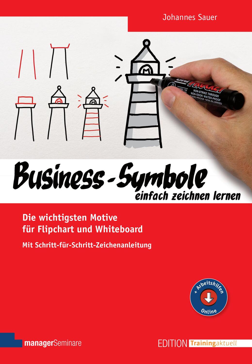 Cover: 9783958910409 | Business-Symbole einfach zeichnen lernen | Johannes Sauer | Buch