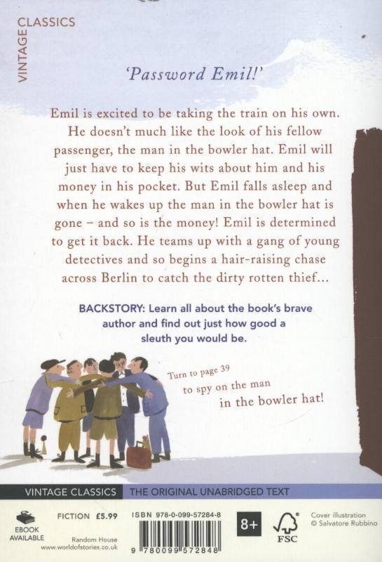 Rückseite: 9780099572848 | Emil and the Detectives | Erich Kästner | Taschenbuch | Englisch
