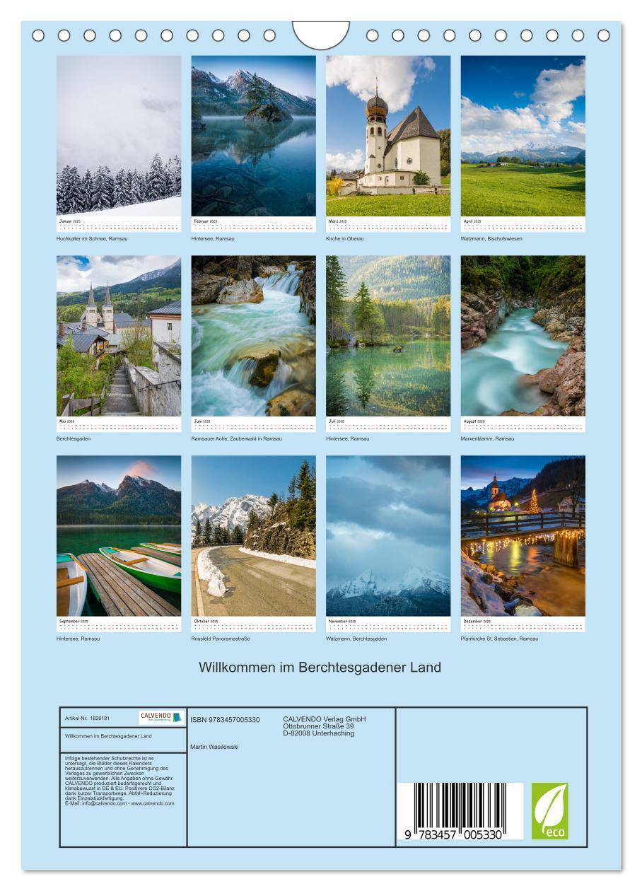 Bild: 9783457005330 | Willkommen im Berchtesgadener Land (Wandkalender 2025 DIN A4 hoch),...