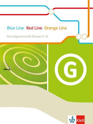Cover: 9783125483125 | Blue Line - Red Line - Orange Line 1. Grundgrammatik Klasse 5-10