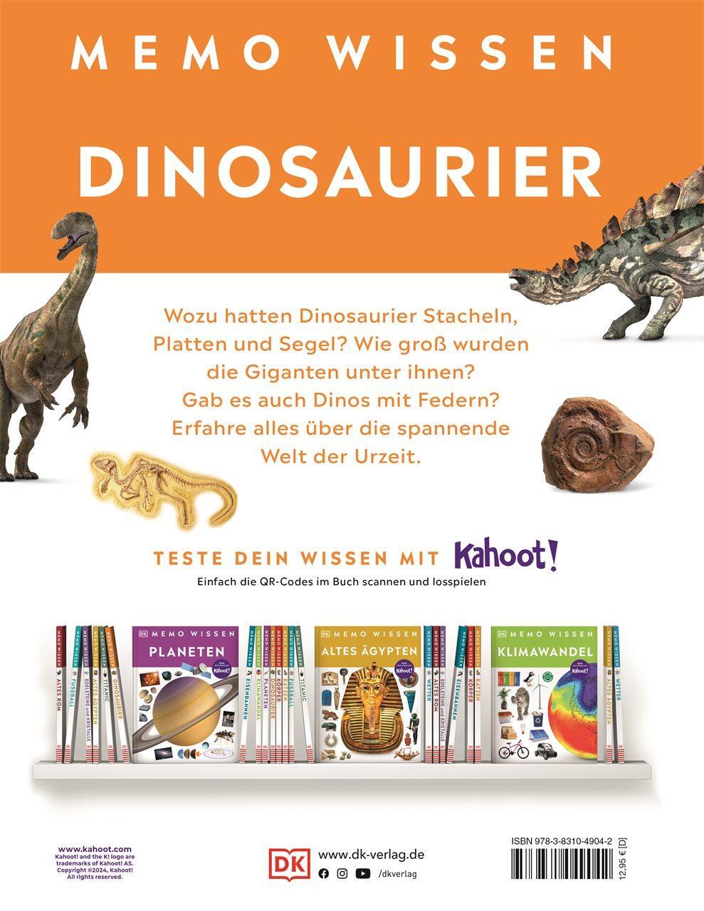 Rückseite: 9783831049042 | memo Wissen. Dinosaurier | David Lambert | Buch | 72 S. | Deutsch