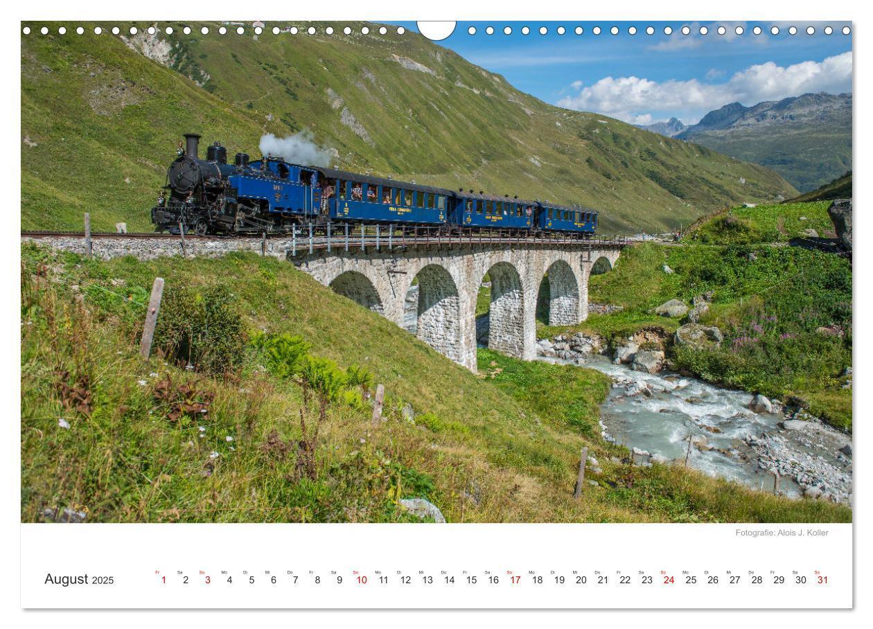 Bild: 9783435427420 | Dampfbahn Furka 2025 (Wandkalender 2025 DIN A3 quer), CALVENDO...