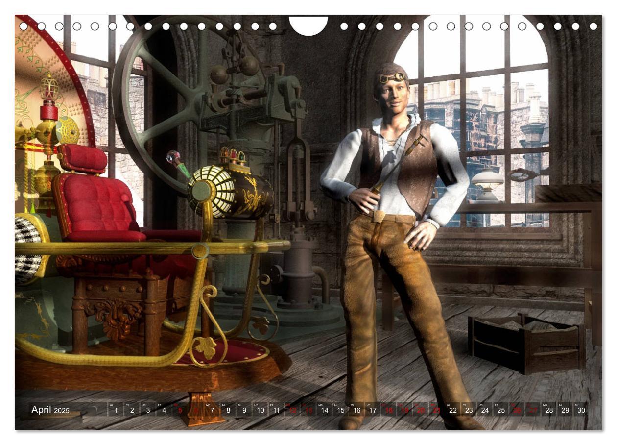 Bild: 9783435203178 | Steampunk Träume (Wandkalender 2025 DIN A4 quer), CALVENDO...