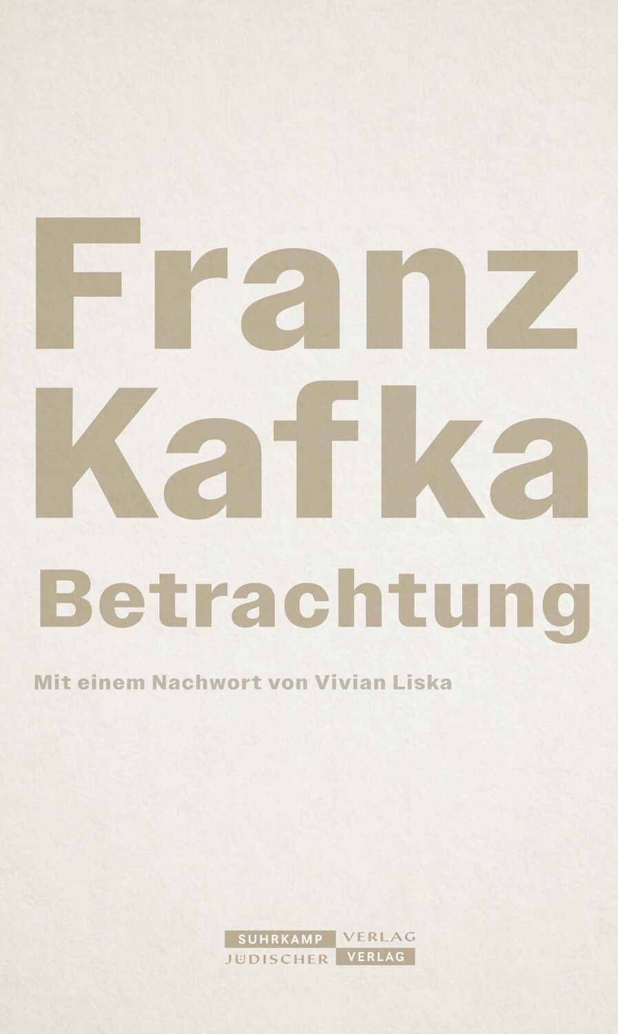 Cover: 9783633543328 | Betrachtung | Franz Kafka | Buch | 88 S. | Deutsch | 2024