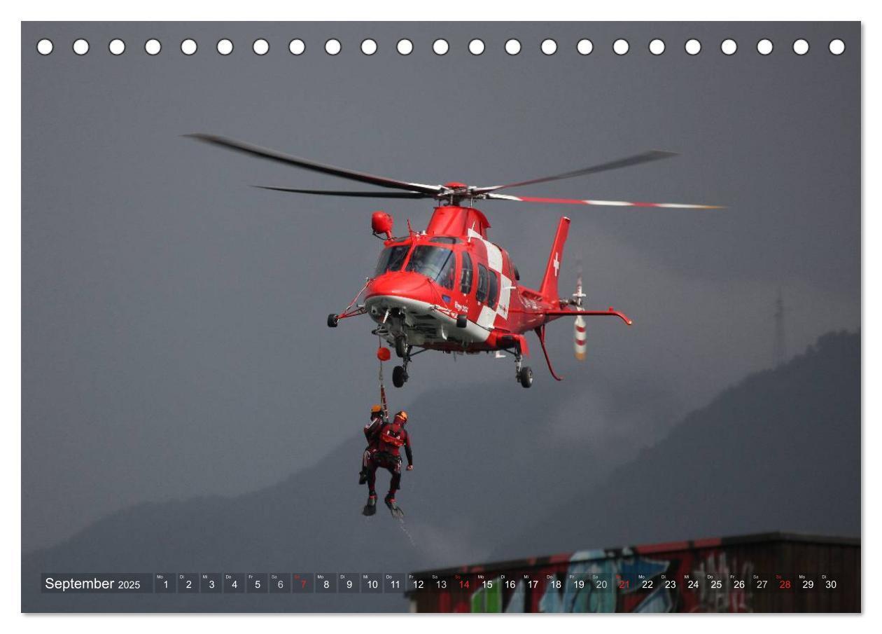 Bild: 9783435633708 | Helikopter in der Luft (Tischkalender 2025 DIN A5 quer), CALVENDO...