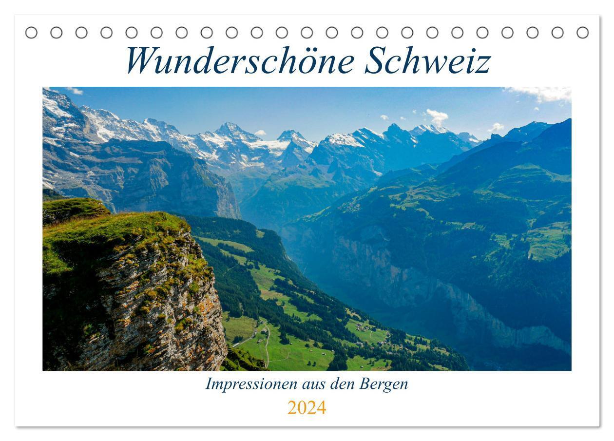 Cover: 9783675995154 | Wunderschöne Schweiz (Tischkalender 2024 DIN A5 quer), CALVENDO...