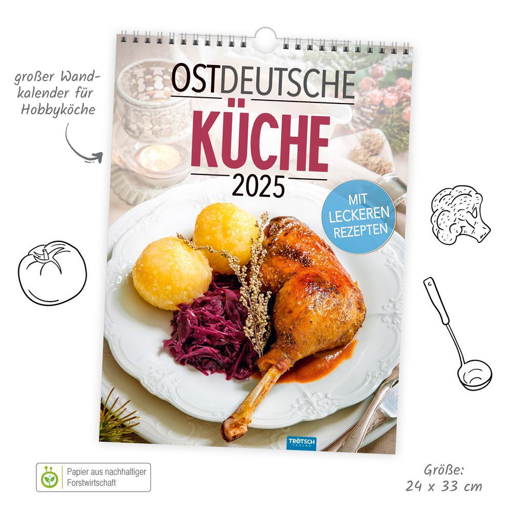 Bild: 9783988022042 | Trötsch Classickalender Ostdeutsche Küche 2025 | Wandkalender | KG