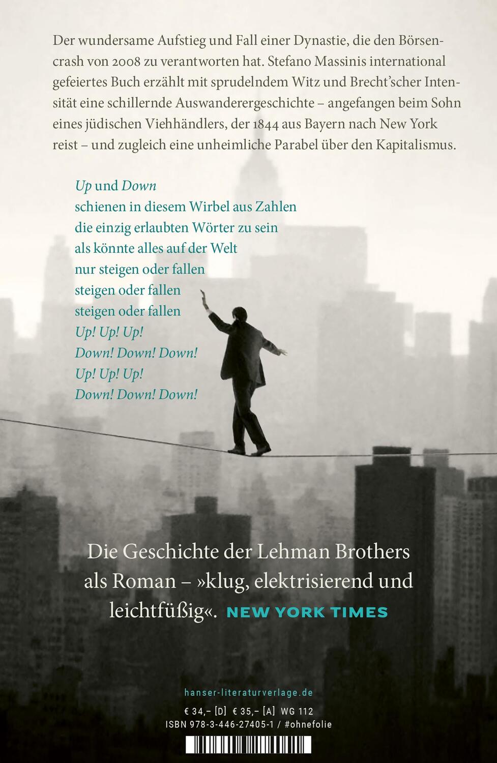 Bild: 9783446274051 | Die Lehman Brothers | Ein Roman | Stefano Massini | Buch | Deutsch