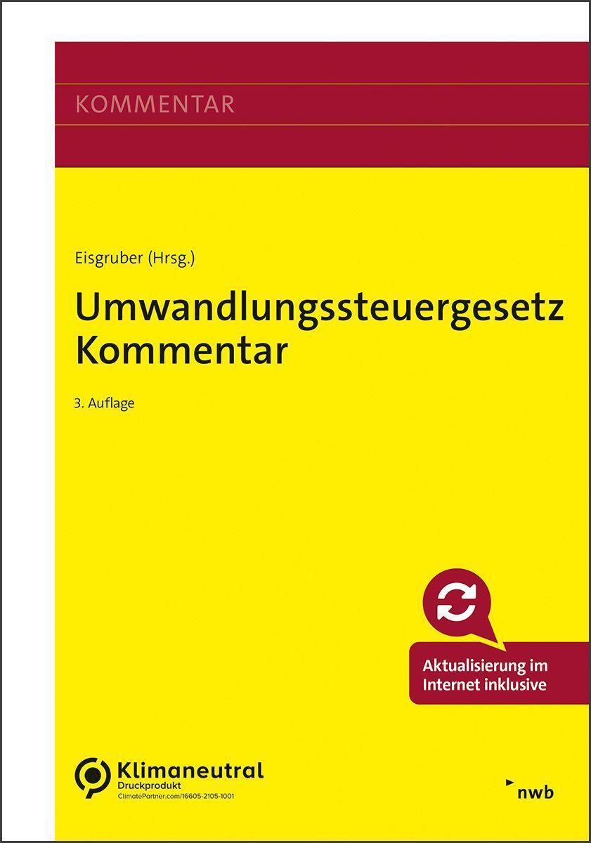 Cover: 9783482639036 | Umwandlungssteuergesetz Kommentar | Thomas Eisgruber | Bundle | 2023