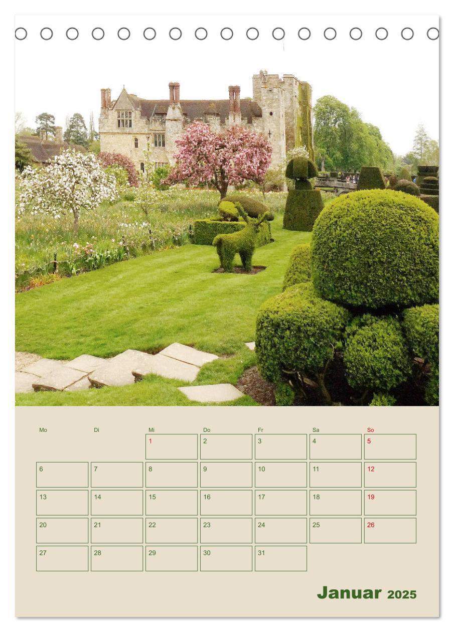 Bild: 9783435969562 | Schlösser und Gärten in England (Tischkalender 2025 DIN A5 hoch),...