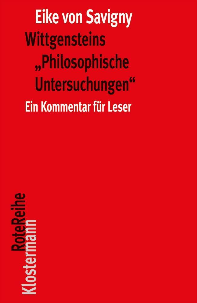 Cover: 9783465043829 | Wittgensteins "Philosophische Untersuchungen" | Eike Von Savigny | XX