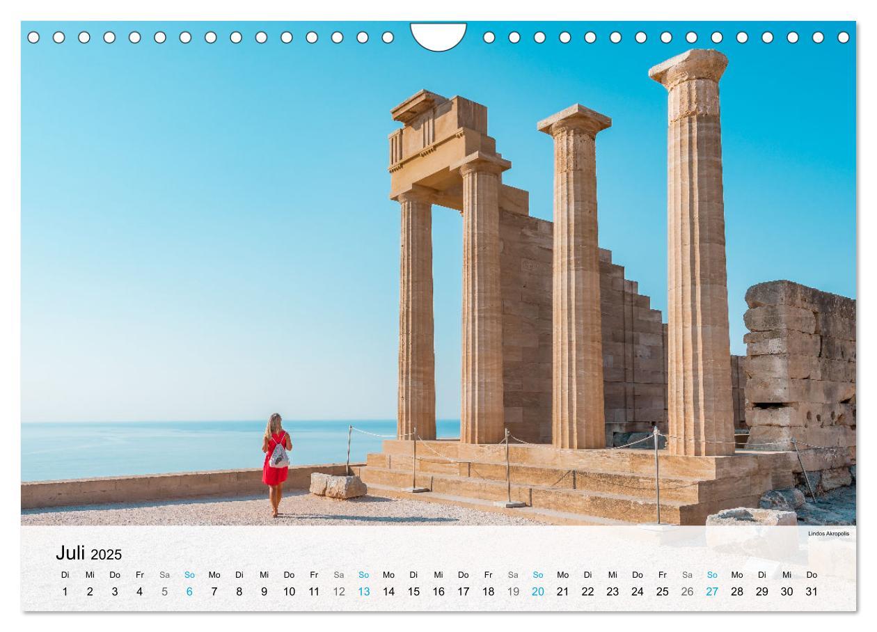 Bild: 9783383926563 | Rhodos - Die Highlights der Insel (Wandkalender 2025 DIN A4 quer),...