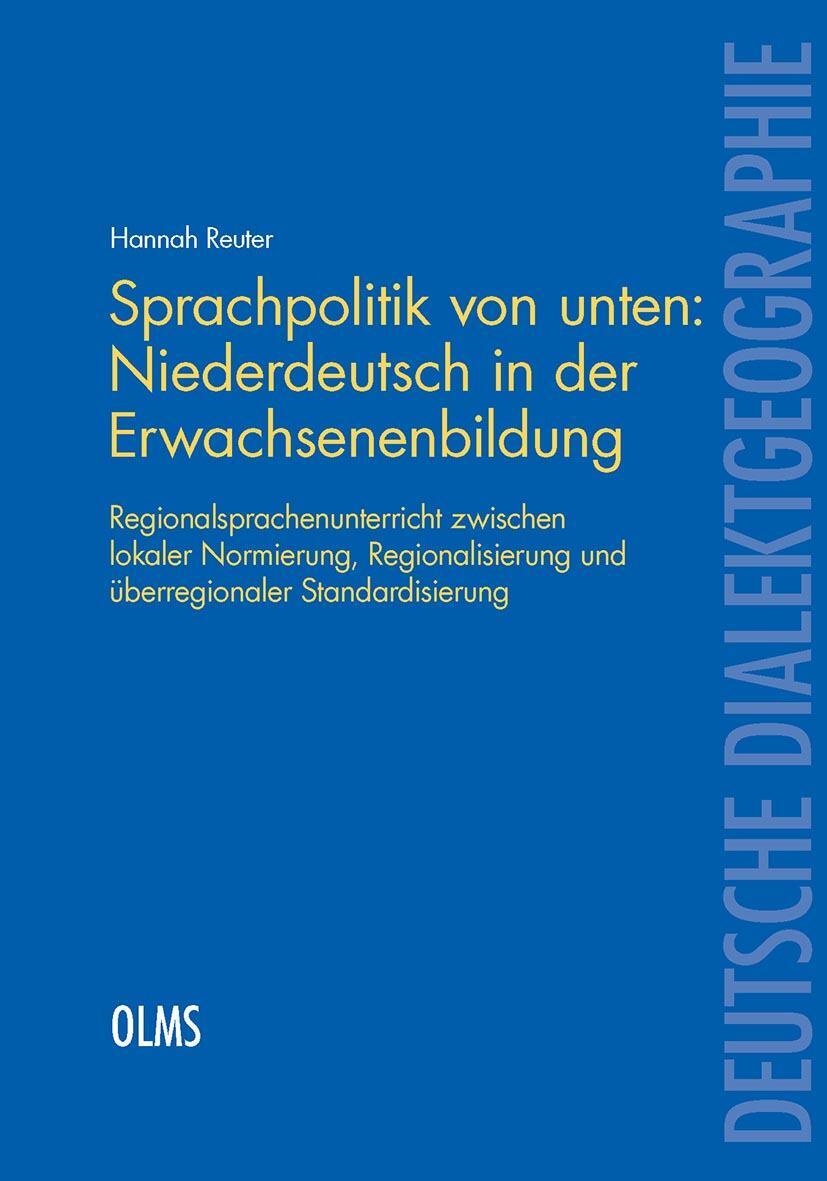 Cover: 9783487160849 | Sprachpolitik von unten: Niederdeutsch in der Erwachsenenbildung
