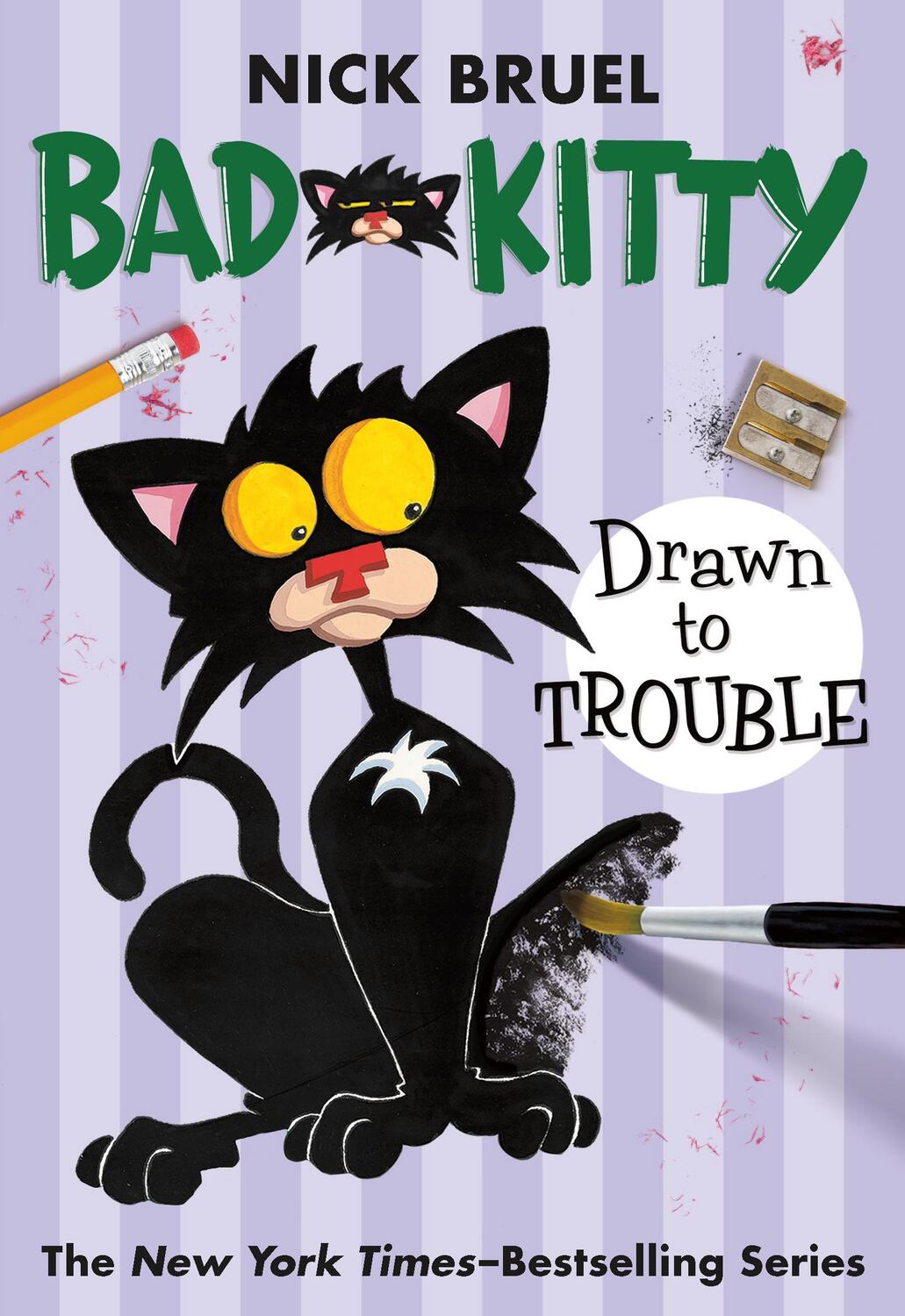 Cover: 9781250056795 | Bad Kitty Drawn to Trouble (Paperback Black-And-White Edition) | Bruel