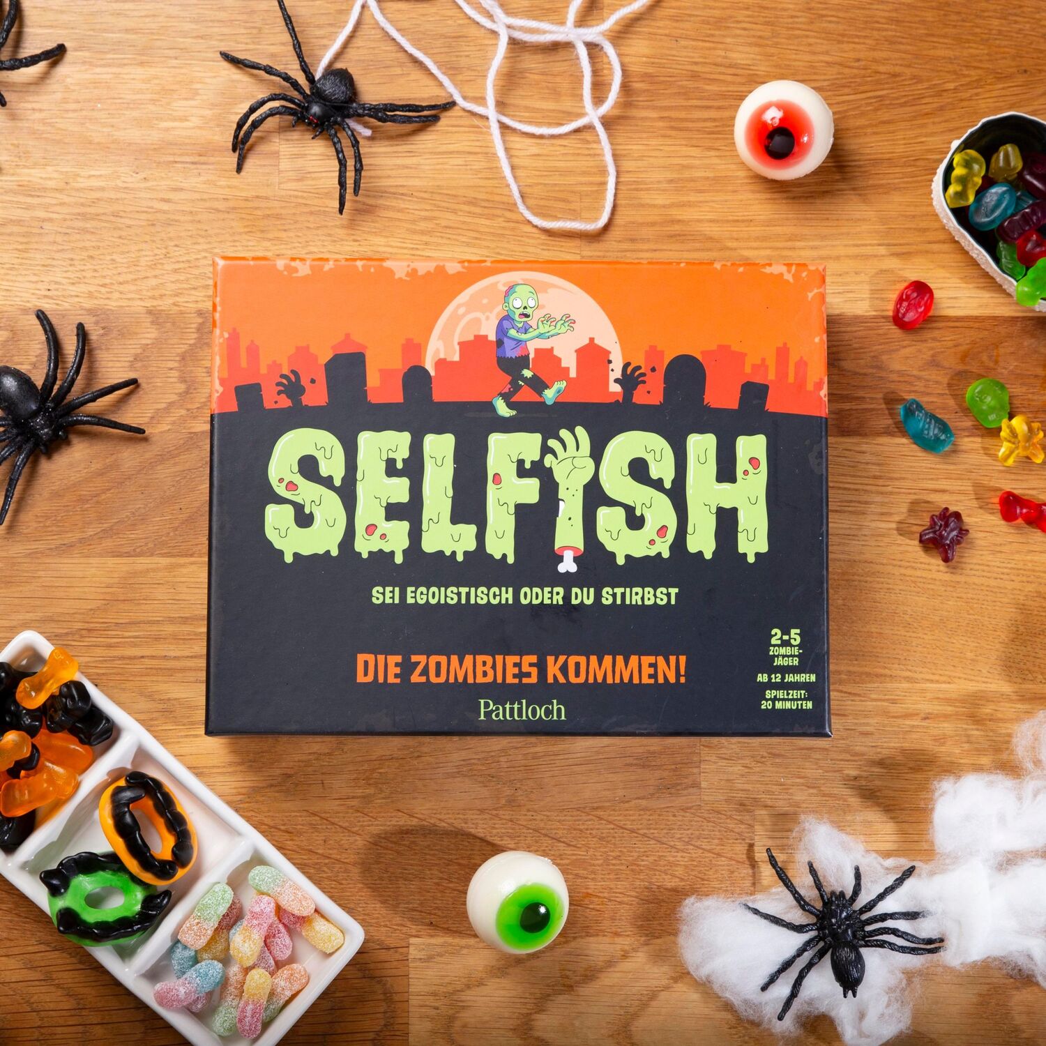 Bild: 4260308345623 | Selfish - Die Zombies kommen! | Ridley'S Games | Spiel | Schachtel