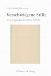 Cover: 9783770541478 | Verschwiegene Stille | John Cages performative Ästhetik | Bormann
