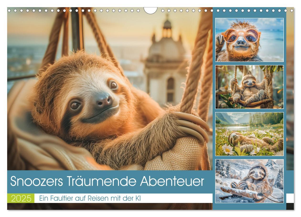 Cover: 9783457151372 | Snoozers Träumende Abenteuer (Wandkalender 2025 DIN A3 quer),...