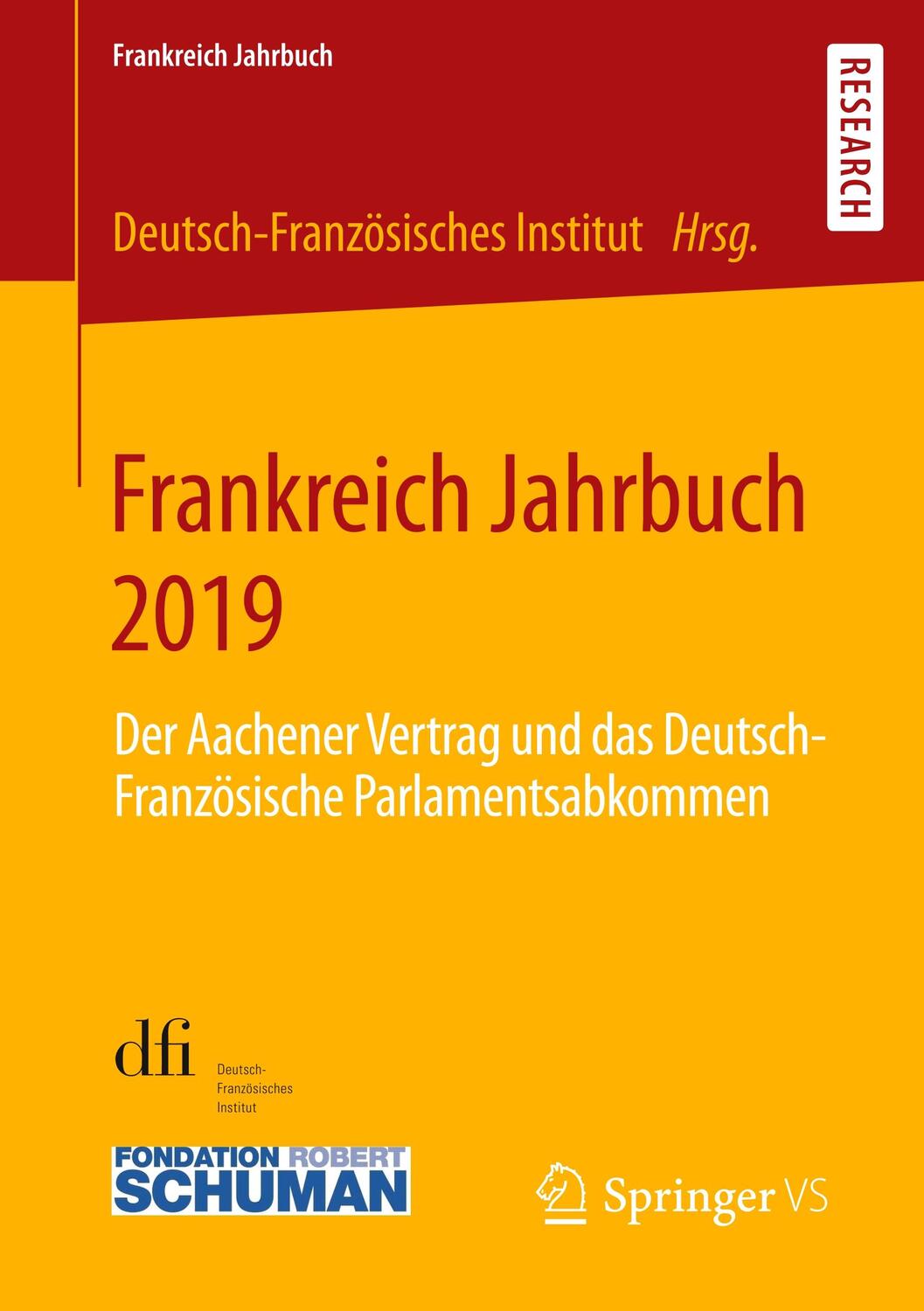 Cover: 9783658298173 | Frankreich Jahrbuch 2019 | Taschenbuch | Deutsch | 2020