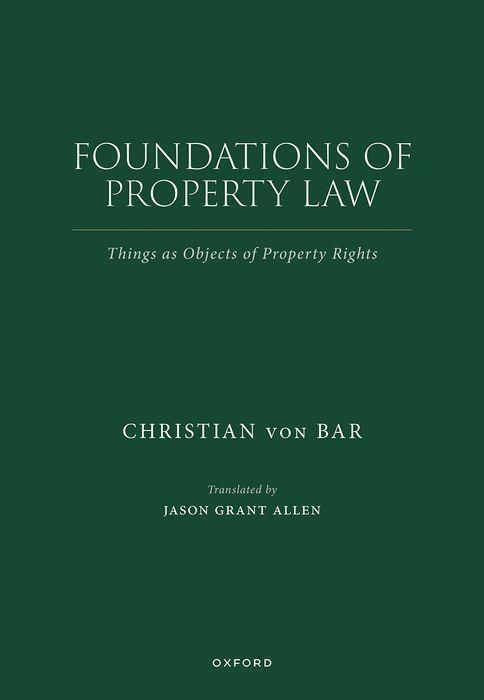 Cover: 9780198885337 | Foundations of Property Law | Things as Objects of Property Rights