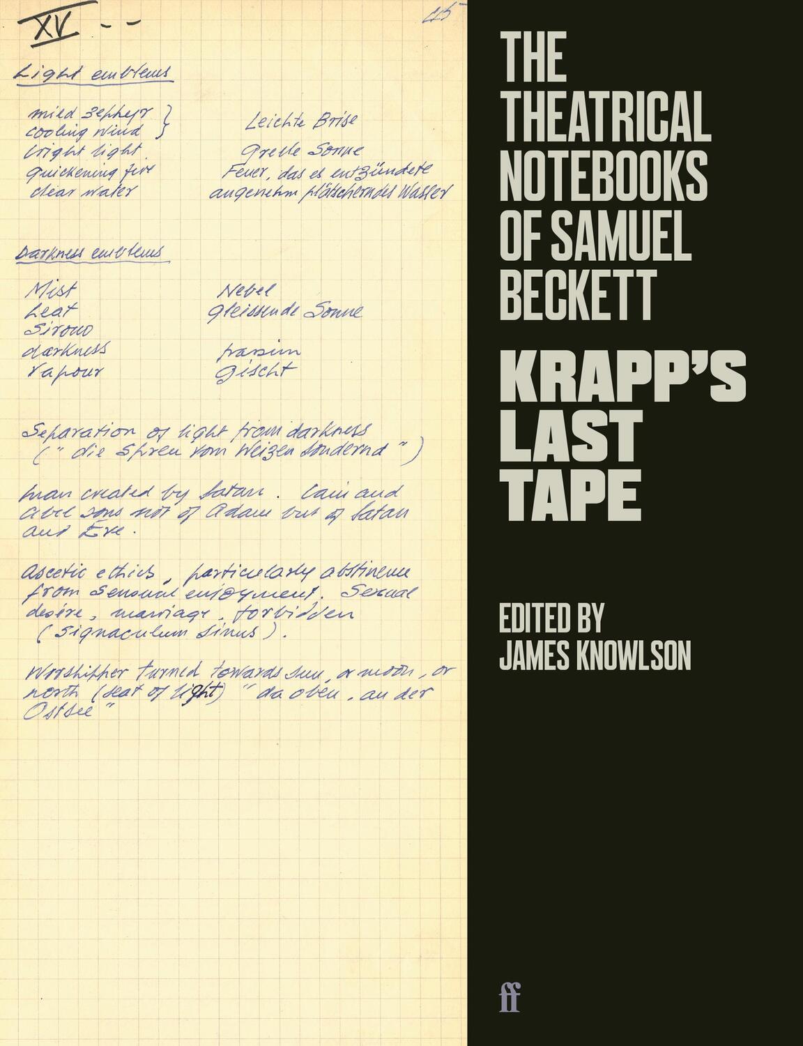 Cover: 9780571348725 | The Theatrical Notebooks of Samuel Beckett | Krapp's Last Tape | Buch