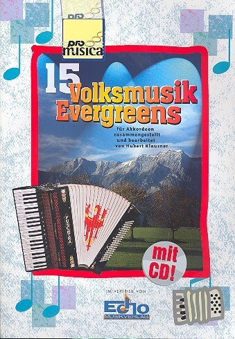 Cover: 9990051681499 | 15 Volksmusik Evergreens (+CD) für Akkordeon | Pro Musica