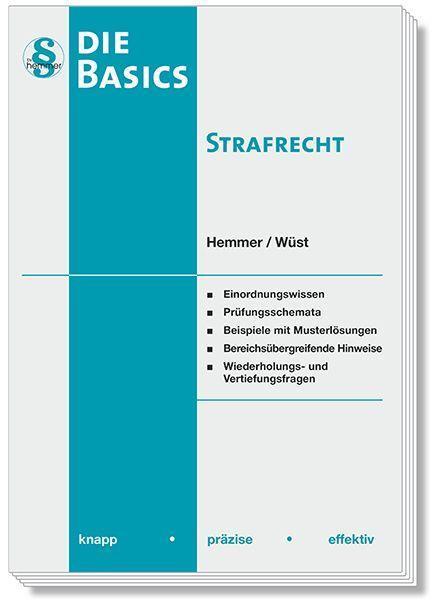 Cover: 9783968382289 | Basics Strafrecht | knapp - präzise - effektiv | Hemmer (u. a.) | Buch