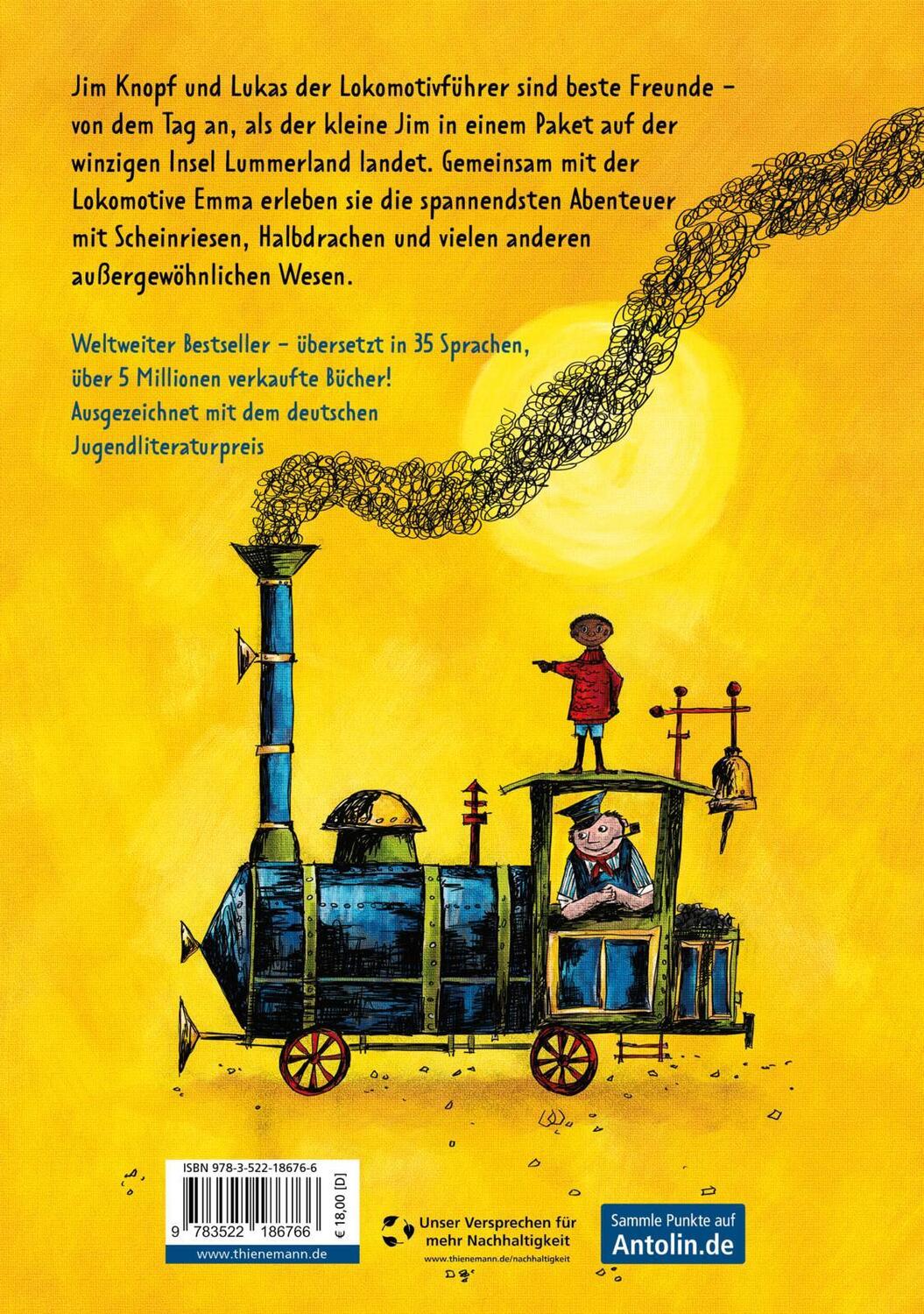 Rückseite: 9783522186766 | Jim Knopf und Lukas der Lokomotivführer | Michael Ende | Buch | 272 S.