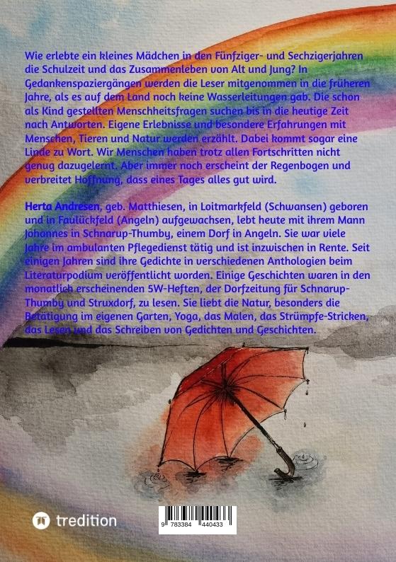 Rückseite: 9783384440433 | Unterwegs zum Regenbogen | Geschichten und Gedichte | Herta Andresen