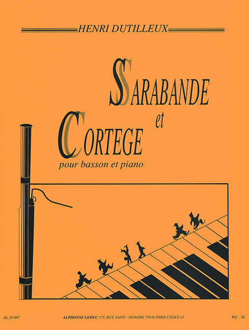Cover: 9790046200977 | Sarabande et Cortege for Bassoon and Piano | Alphonse Leduc
