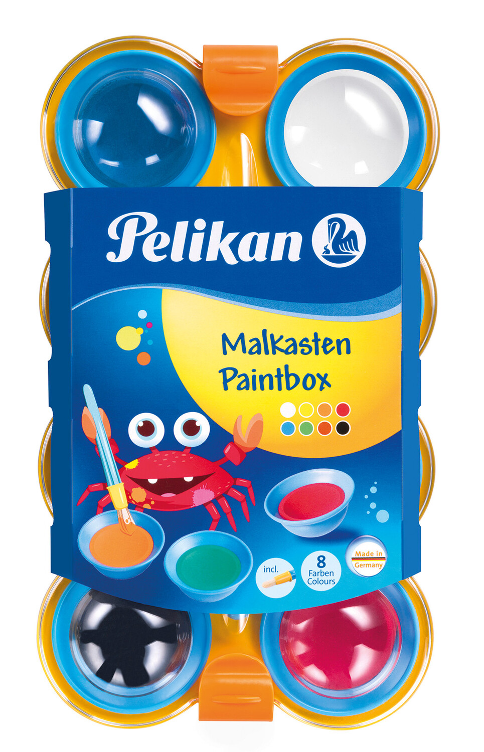 Cover: 4012700723123 | Pelikan Deckfarbkasten mini-friends®, 8 Farben und 1 Pinsel | 723122
