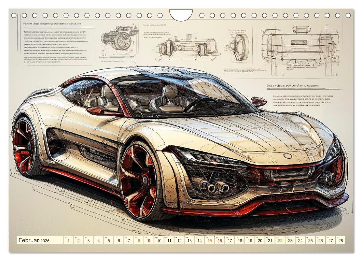 Bild: 9783383852657 | Blickpunkt Auto Design Zukunft (Wandkalender 2025 DIN A4 quer),...