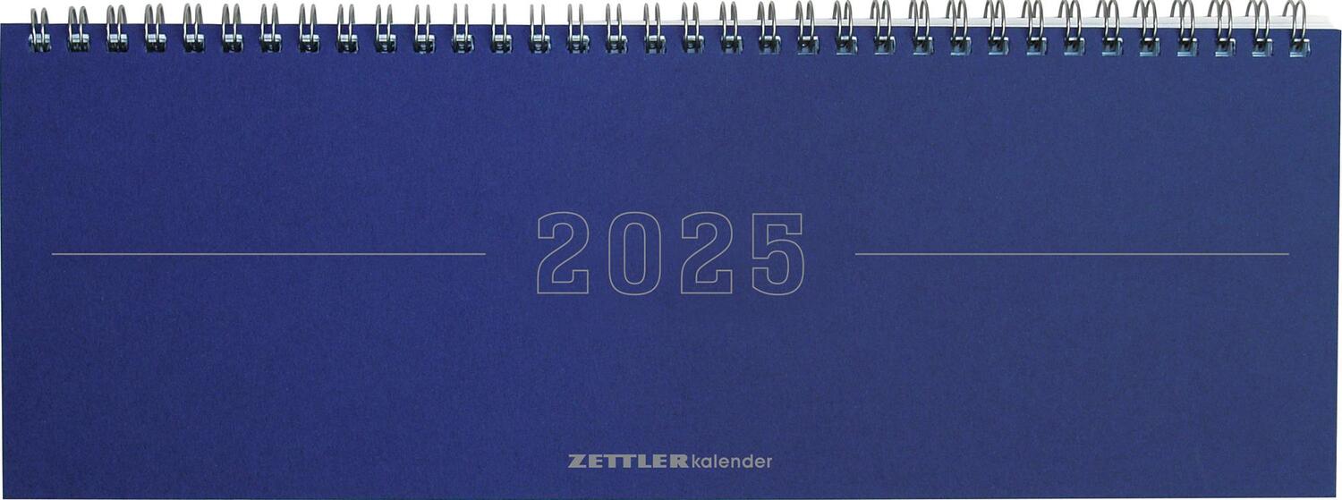Cover: 4006928025954 | Tisch-Querkalender Papyrus Blau 2025 - Büro-Planer 29,7x10,5 cm -...