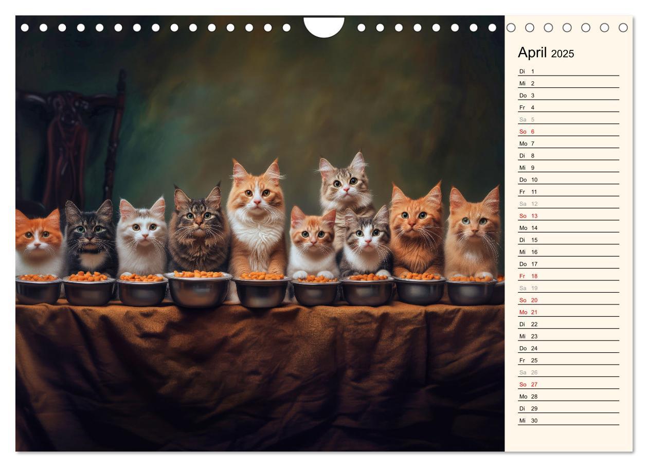 Bild: 9783457179789 | Katzen schaffen Kunst (Wandkalender 2025 DIN A4 quer), CALVENDO...