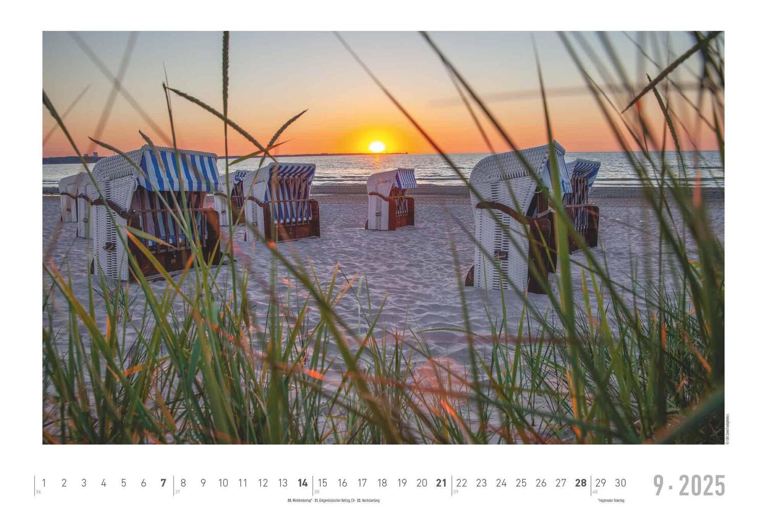 Bild: 4251732343392 | Seeblick 2025 - Bildkalender quer 49,5x33 cm - Sea View - die...