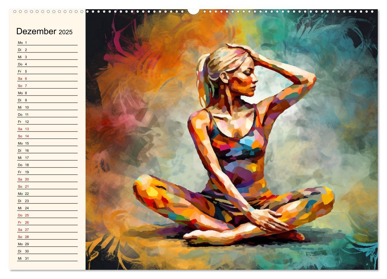 Bild: 9783383904813 | Stille, Stärke und Yoga (Wandkalender 2025 DIN A2 quer), CALVENDO...