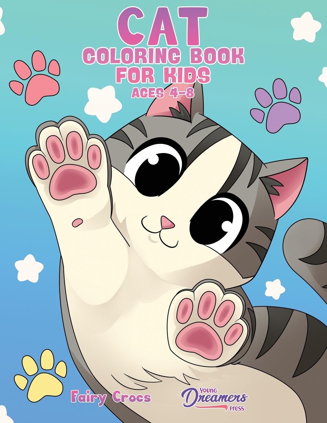 Cover: 9781990136702 | Cat Coloring Book for Kids Ages 4-8 | Young Dreamers Press | Buch